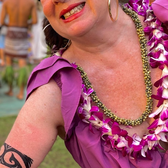 NWT Free the Roses Purple Maxi Dress - Size L - Picture 6 of 6